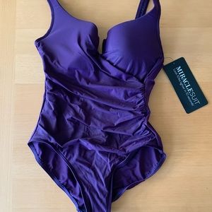 Miraclesuit “Must Have Escape” one piece swimsuit size 12